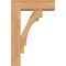Ekena Millwork Merced Block Smooth Bracket w/ Offset Brace, Western Red Cedar, 5 1/2"W x 16"D x 24"H BKT0604X16X24MRC05SWR - alternate 4